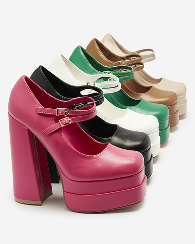 Fuksiat värvi naiste kõrged stilettpumbad Edisa - Jalatsid