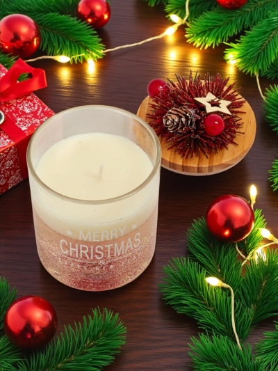 Jõululõhnaline küünal Merry Christmas Happy New Year