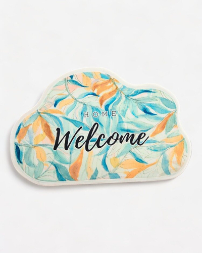 Royalfashion Colorful doormat rug with flowers 40x60