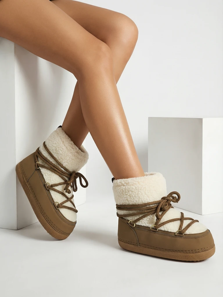 Женские зимние ботинки с овчиной Uvella