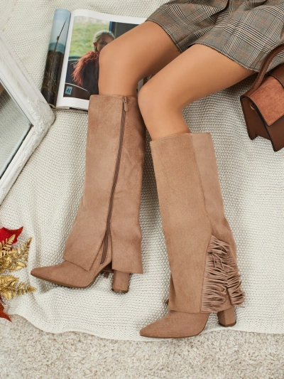 Naiste öko-seemisnahast saapad pealsetega Rimolea