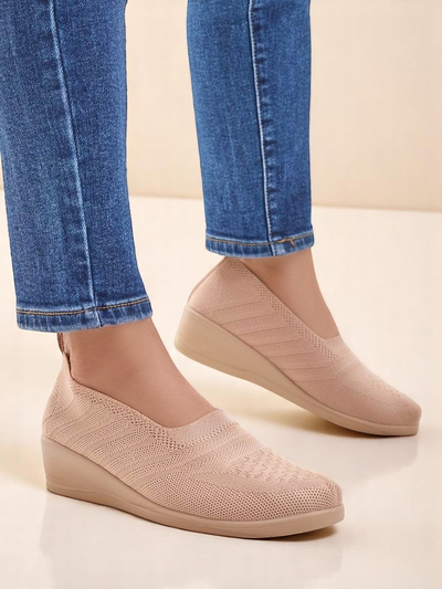 Royalfashion Women's moccasins on a low wedge Epoles