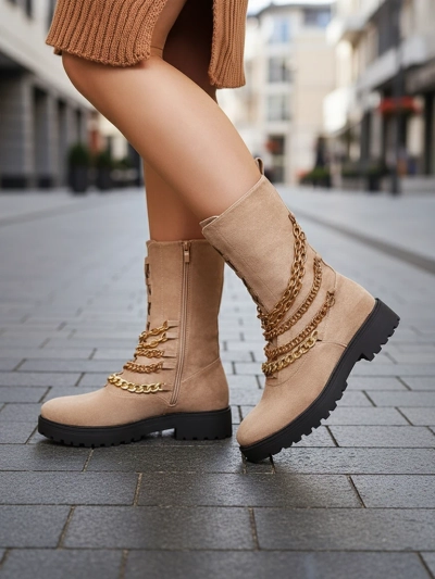 Royalfashion Women's bagger boots in light brown Goserre