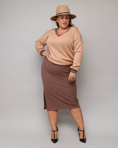 Royalfashion Casual women's set in brown