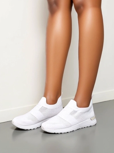 Royalfashion Women's Slip-On Fabric Sports Shoes Satet