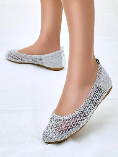 Женские перфорированные балетки Royalfashion Annete