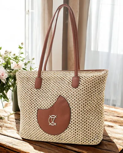 Royalfashion Large straw women's summer bag