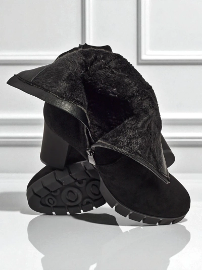 Naiste öko-seemisnahast jämeda kontsaga saapad RuneFlicker