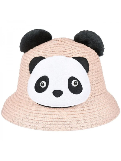 Royalfashion Laste õlgkübar Panda