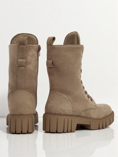 Royalfashion Women's High Worker Boots Suboo