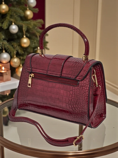 Лакированная маленькая женская сумочка из экокожи Lunaya