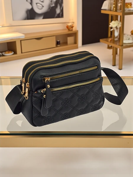 Small women's eco-leather handbag Ebony Glow