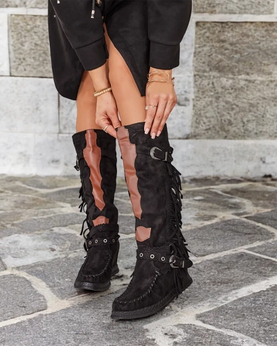 Royalfashion Women's boots with hidden anchor Indio