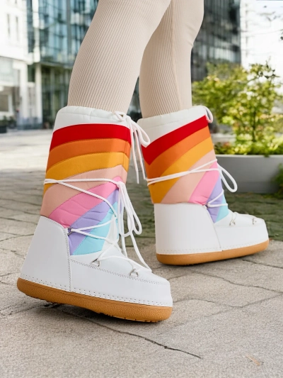 Royalfashion Kvinnur snow boot-stíl skór Tencce