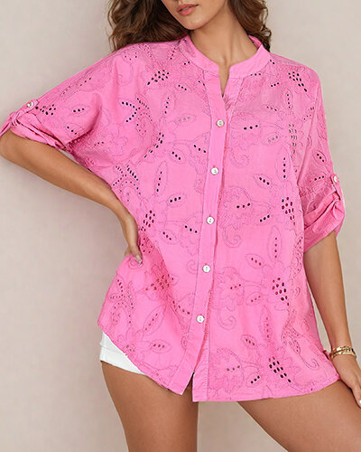 Royalfashion Naiste ülisuur tikandiga särk