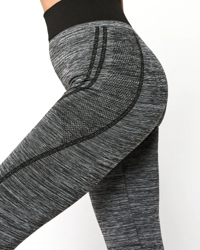 Gray women's sports set with black inserts - Clothing