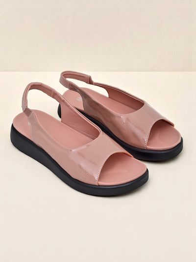 Royalfashion Women's Luna Shines Thick Sole Sandals