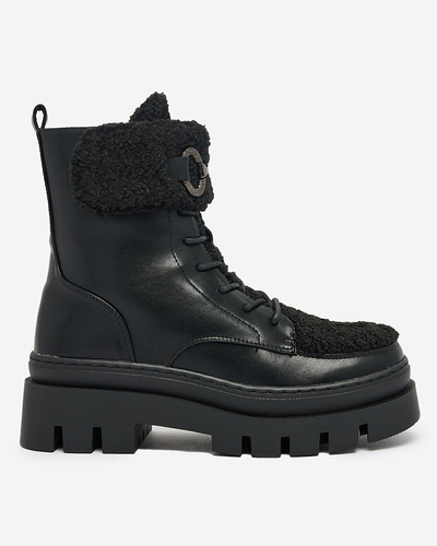 Royalfashion Women's boots with sheepskin Faeltone
