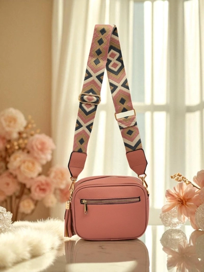 Royalfashion Small Women's Eco-Leather Handbag with Colorful Strap Kovi Lace