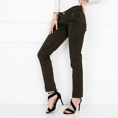 Brown jeans for women - clothing