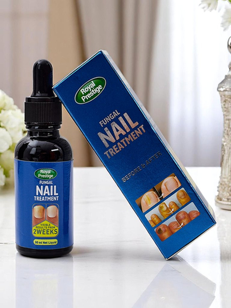 Preparation soothing the symptoms of nail fungus with a dropper