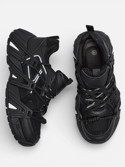 Athena Women's Black Synthetic Sports Everyday Sneakers