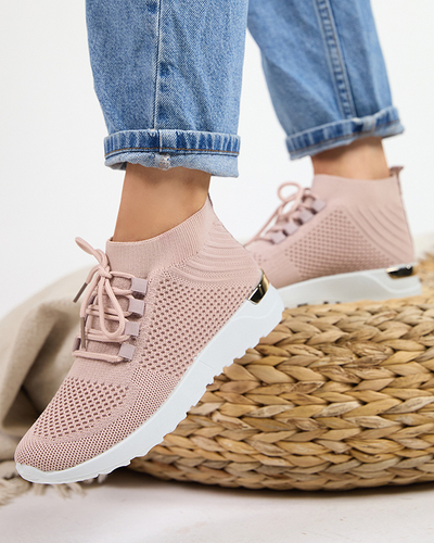 Naiste roosad Bamggy kangast spordijalatsid – jalatsid