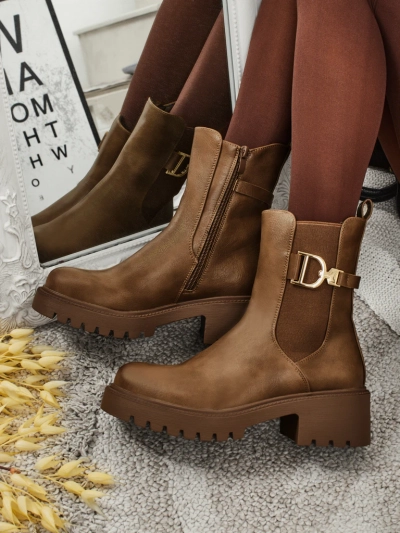 Women's high eco-leather ankle boots Ovella