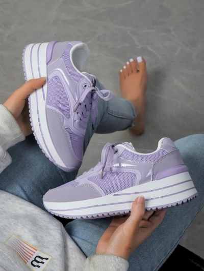 Royalfashion Women's sporty platform sneakers Revided