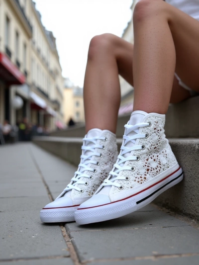 Royalfashion Women's perforated sneakers Limme