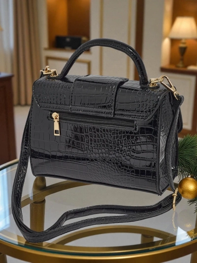 Lakitud väike naiste ökonahast käekott Orlina