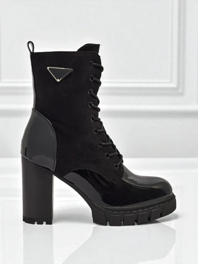 Naiste öko-seemisnahast poolsaapad jämeda kontsaga Event Bramble