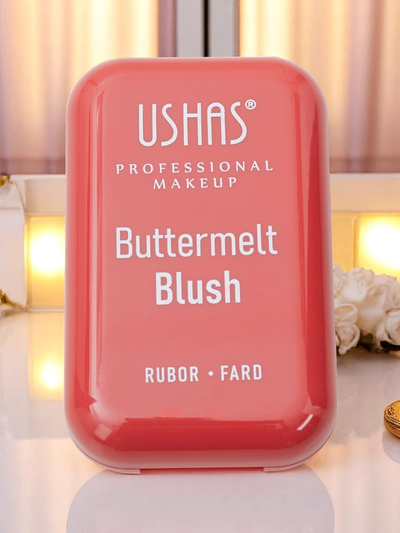 USHAS Румяна прессованные в оттенке Pink Crush