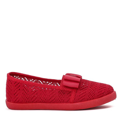 Red girls' slip on sneakers Tabbi - Footwear