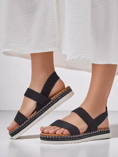 Royalfashion Naiste sandaalid dekoratiivse tallaga Zindas