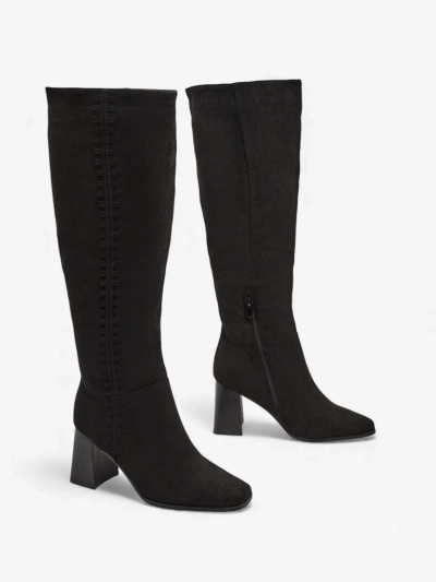 Women's Fottor Eco-Suede Block Heel Boots