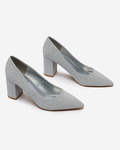 Royalfashion Women's Eotira Glitter Stiletto Post Top pumpad