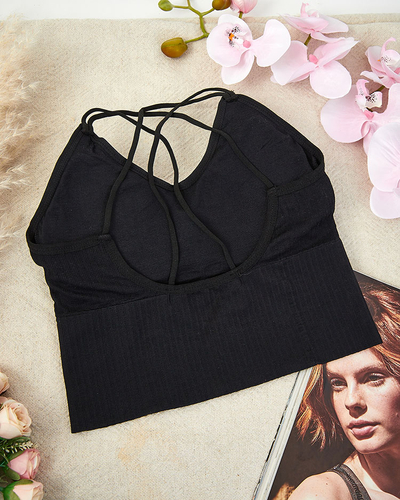 Royalfashion Women's sports bra with zircons