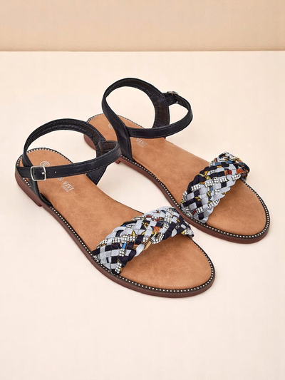 Royalfashion Women's Flat Sandals ColorStrap