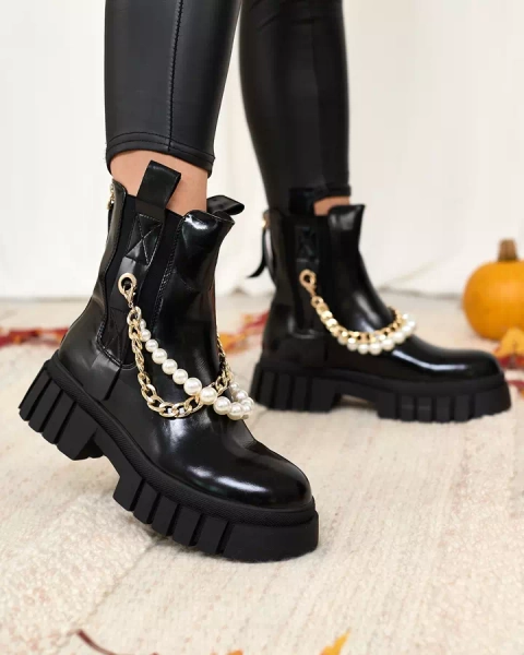 Royalfashion Mustad naiste saapad Zifosca