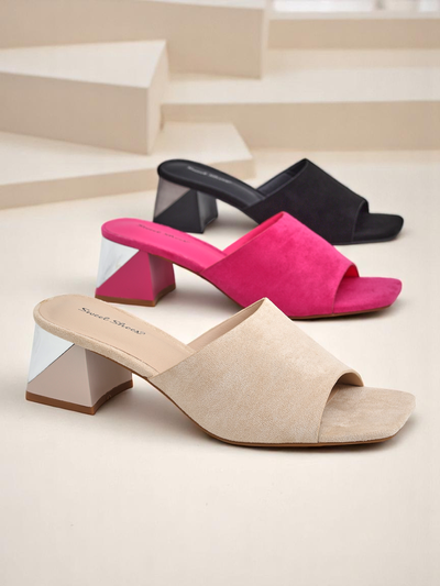 Royalfashion Women’s slides with decorative heels Vollatie