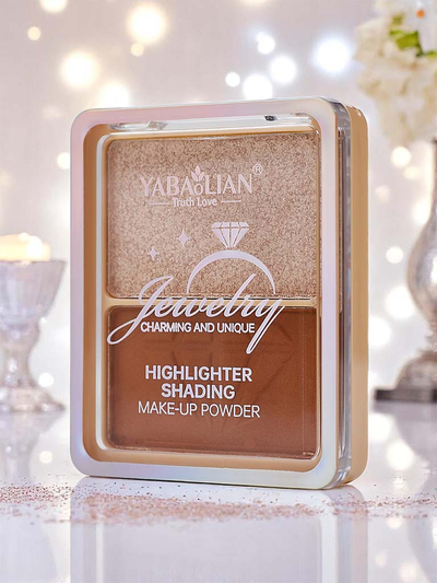 Põsepuna ja bronzer kompaktpulber näole