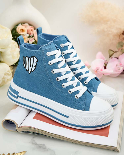 Royalfashion Women's sporty sneakers with print
