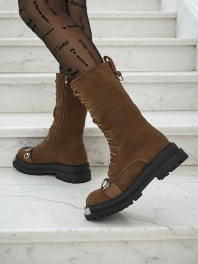 Royalfashion Werces Women's Lace-up Ankle Boots