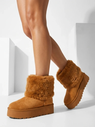 Women's snow-style boots with fur Irelle