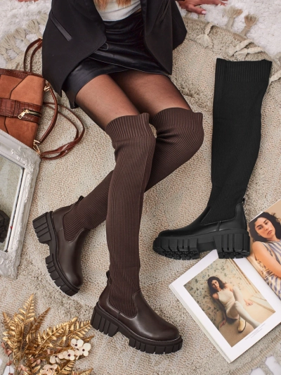 Women's Slip-on Boots Obsidian Rose