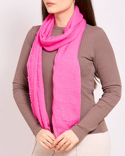 Royalfashion Lightly crinkled women's scarf