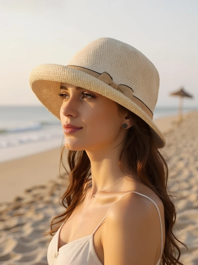 Royalfashion Naiste kübar kaunistatud lipsuga Summer Grace