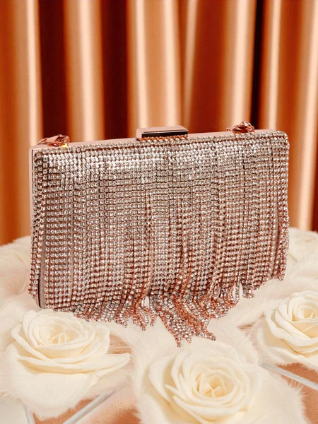 Royalfashion Women's Clutch Bag with Zirconia Frendello