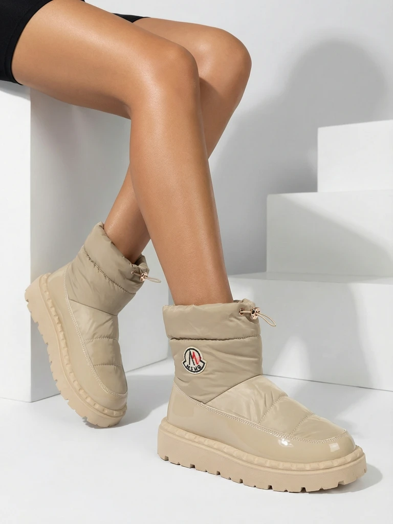 Royalfashion Женские сапоги-слипы светло-коричневого цвета Ireda